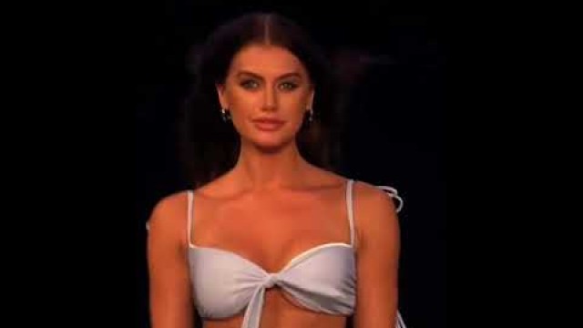 'Swimwear Fashion Show • Bikini White #bikinitop #hotmodel #hotgirl'