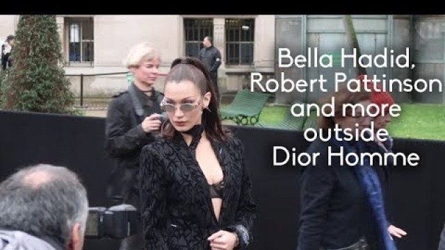 'Paris Fashion Week Celebrities outside the Dior Homme show in Paris'