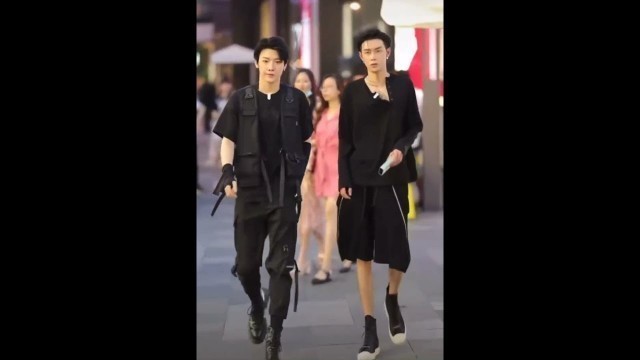 'Asian’s men Street Fashion China'