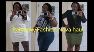 'My first Fashion nova and Rainbow thick/curvy haul'