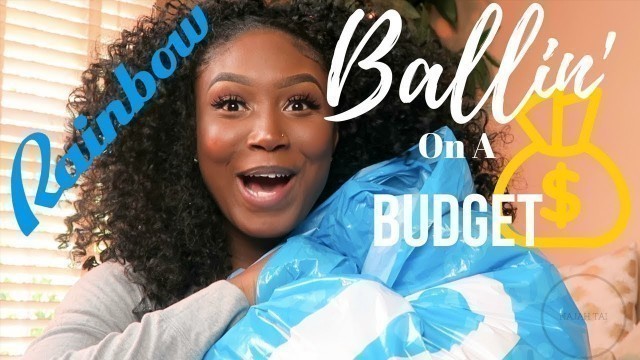 'Ballin\' on a BUDGET | Rainbow HAUL | Fashion Nova vs. Rainbow'