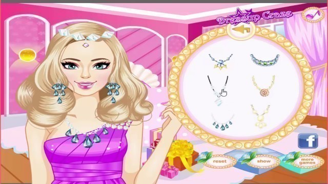 'Glittery Barbie and Barbie My Little Pony Glittery Costumes Dress Up Game'