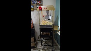 'Nostalgia 59\" Vintage Collection 10 Ounce Kettle Popcorn Cart Review: How to Pop Movie Popcorn!'