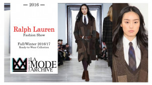 'Ralph Lauren Fashion Show at NYFW - Fall/Winter 2016/2017 Ready-to-Wear Collection'