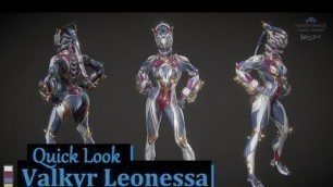 'Quick Look at Valkyr Leonessa Skin | Warframe'