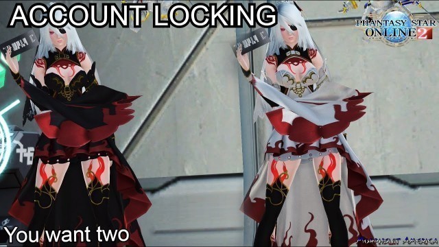 'PSO2 Account Locking Fashion Items'