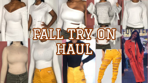 'FALL TRY ON HAUL | FASHIONNOVA + H&M + F21 + RAINBOW'