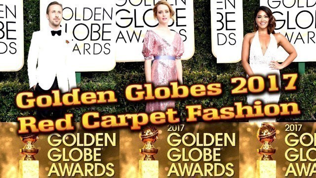 '2017 Golden Globes Red Carpet Fashion'