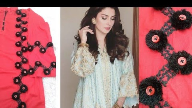 'Bloushi design for hand embroidery | Diy Embroidery Flowers Easy | Pak Fashion Ideas'