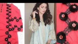 'Bloushi design for hand embroidery | Diy Embroidery Flowers Easy | Pak Fashion Ideas'