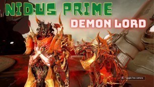 'NIDUS PRIME FASHION FRAME AND BUILD 2021 | Warframe | Ảo Quá Game'