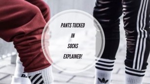 'How To Tuck Pants Into Socks | Street Fashion'