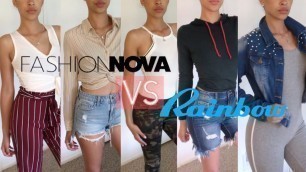 'Fashion Nova Dupes! | Rainbow Haul | Try On Haul #fashionnova #rainbow #clothinghaul'