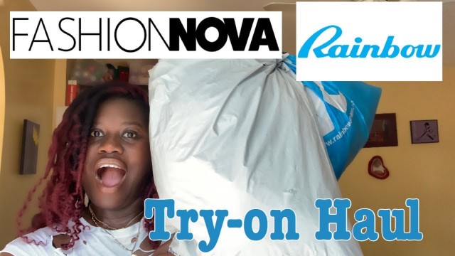 'RAINBOW AND FASHIONNOVA TRYON HAUL'