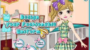 'Design Your Fashionable Uniform | Girl Games | Fashion Games'