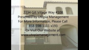 'Mission Valley Property Management for Rent -- 2234 Gill Village Way #108, San Diego, CA 92108'