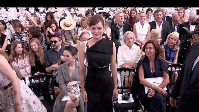 'Marion Cotillard, Amira Casar and Olivia Palermo at Dior Fashion Show in Paris - Front Row'