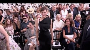 'Marion Cotillard, Amira Casar and Olivia Palermo at Dior Fashion Show in Paris - Front Row'