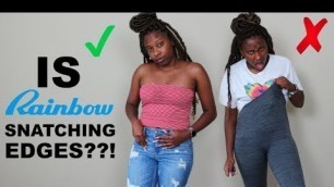 'IS RAINBOW BETTER THAN FASHION NOVA? | Rainbow try on haul / review'