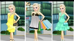 'Frozen Fashion Games - Elsa Shopping At The Mall - Princess Disney Elsa'