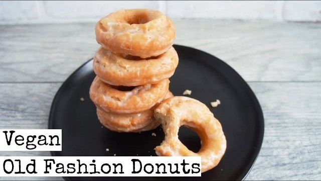 'AMAZING Old Fashion Donuts | How To Make Vegan Donuts | EASY'