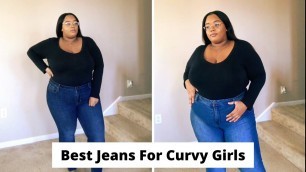 'Best Jeans For Curvy Girls | Fashion Nova, Target, Avenue, Old Navy, Rainbow | #shorts'