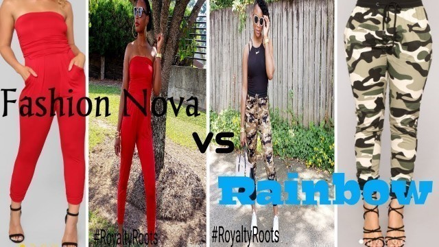 'Let\'s see what\'s the hype about \"Fashion Nova vs Rainbow\" is it really true? Try on Haul'