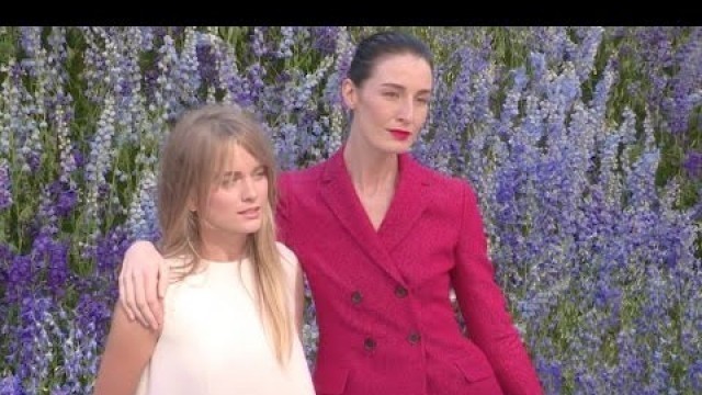 'Cressida Bonas and Erin O’Connor attending the Dior Fashion Show'