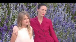 'Cressida Bonas and Erin O’Connor attending the Dior Fashion Show'