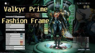 'Valkyr Prime FASHION FRAME - Warframe ITA'