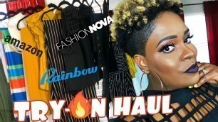 'END-OF-SUMMER TRY-ON HAUL | AMAZON/RAINBOW/FASHION NOVA | FASHION EDITION'