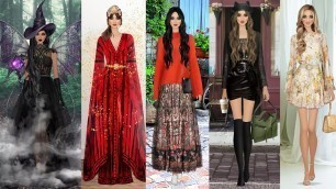 'Covet Fashion Game Play - Witches Ball ( Daily Challenge ) and 4 other challenges'