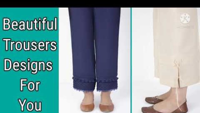 'Latest stylish trouser designs | Stylish ladies trouser design 2021 by Pak Index'