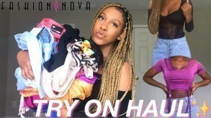 'SPRING TRY-ON HAUL | FASHION NOVA & RAINBOW'