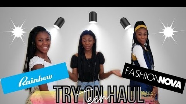 'Teen Try on Haul | Rainbow | Fashion Nova'