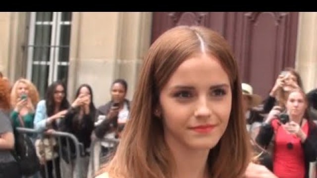 'PARIS FASHION WEEK  EXIT DIOR with EMMA WATSON'