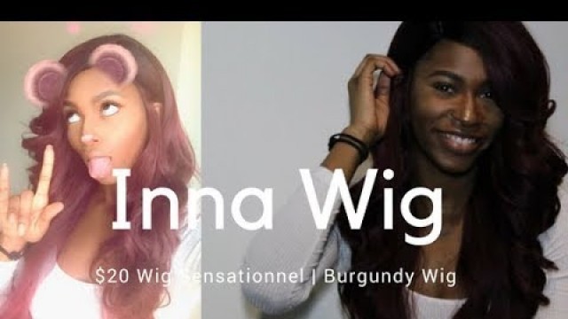 'Sensationnel Inna Wig | $20 | Affordable Wig | Burgundy | Wig Review'