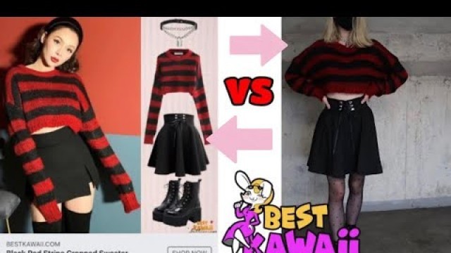 'BUYING OUTFITS FROM ADS! | BEST KAWAII REVIEW | punk fashion haul'