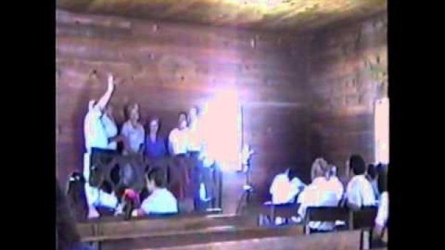 'Temple Baptist Church (Old-Fashioned Singing & Preaching) @ Cades Cove TN 1991. pt.1'