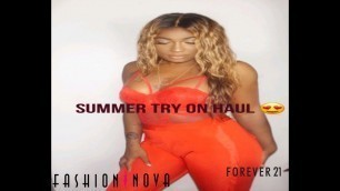 'Affordable Summer Try on Haul 2018: Fashion Nova,  Forever21, Rainbow\'s'