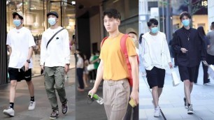 'Tik tok, douyin handsome Chinese boys, Man street fashion'