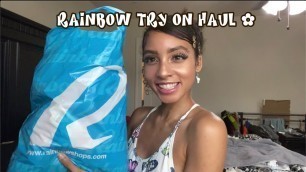 'RAINBOW try on haul Fashion Nova Alternative! Taikina Beauty'