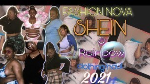 'FASHION NOVA, SHEIN & RAINBOW CLOTHING HAUL 2021✨ | LiTty Ni'