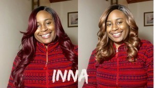 'Sensationnel Inna Wig Review (DR30 and DRBURG) $20 unit! | sams beauty'