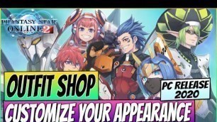 '#PSO2 Show off your Fashion! Change your appearance with the Outfit Shop - PC Gameplay 2020'