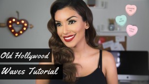 'Easy Classic Old Hollywood Waves HAIR Tutorial | Rita Hayworth Inspired'