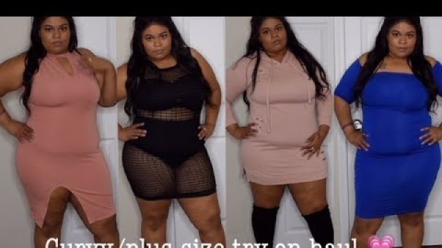 'fashion nova,forever21 and rainbow plus size/curve girl try-on haul|beautybytanya'