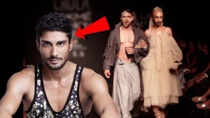 'Prateik Babbar WEIRD LOOK & RAMP WALK At Lakme Fashion Week'